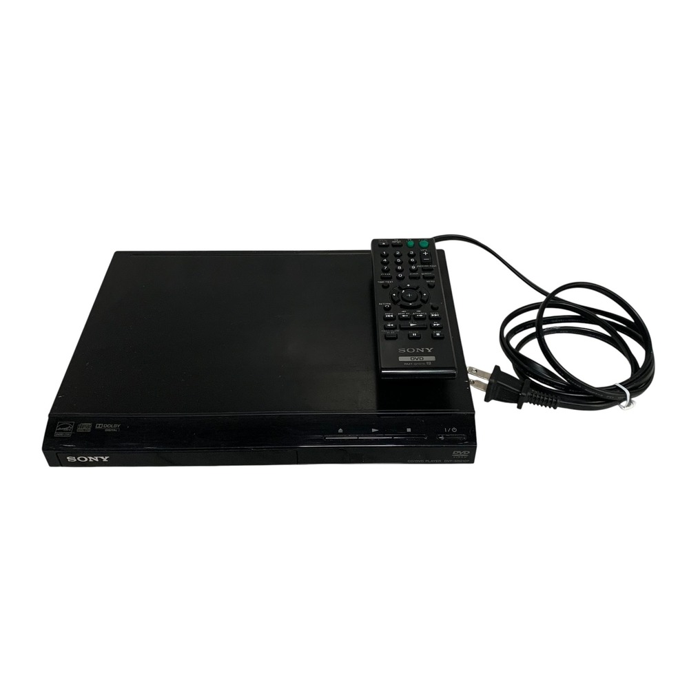 Sony DVP-SR210P Slim CD DVD Player w/ Original Remote Dolby Tested Working